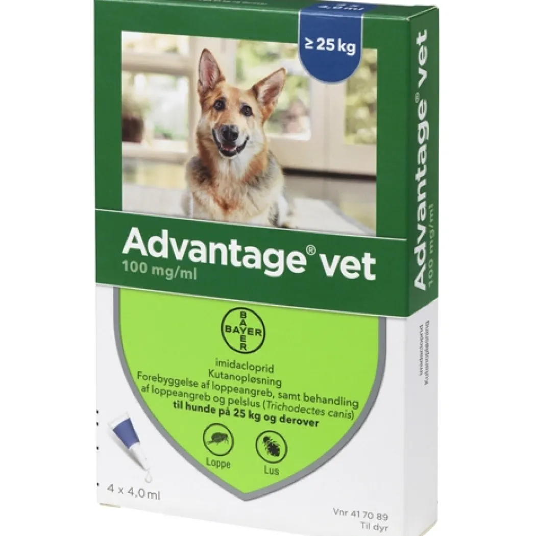 Advantage pour-on Vet til hund 25-40 kg