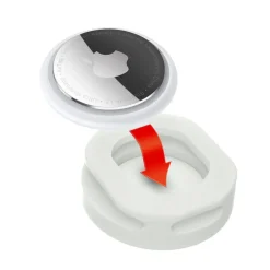 AirTag Holder GLOW silikone til Halsbånd 15-40 mm
