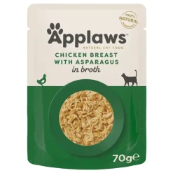 Applaws kattevådmad Kylling og Asparges 70 g (pouch)