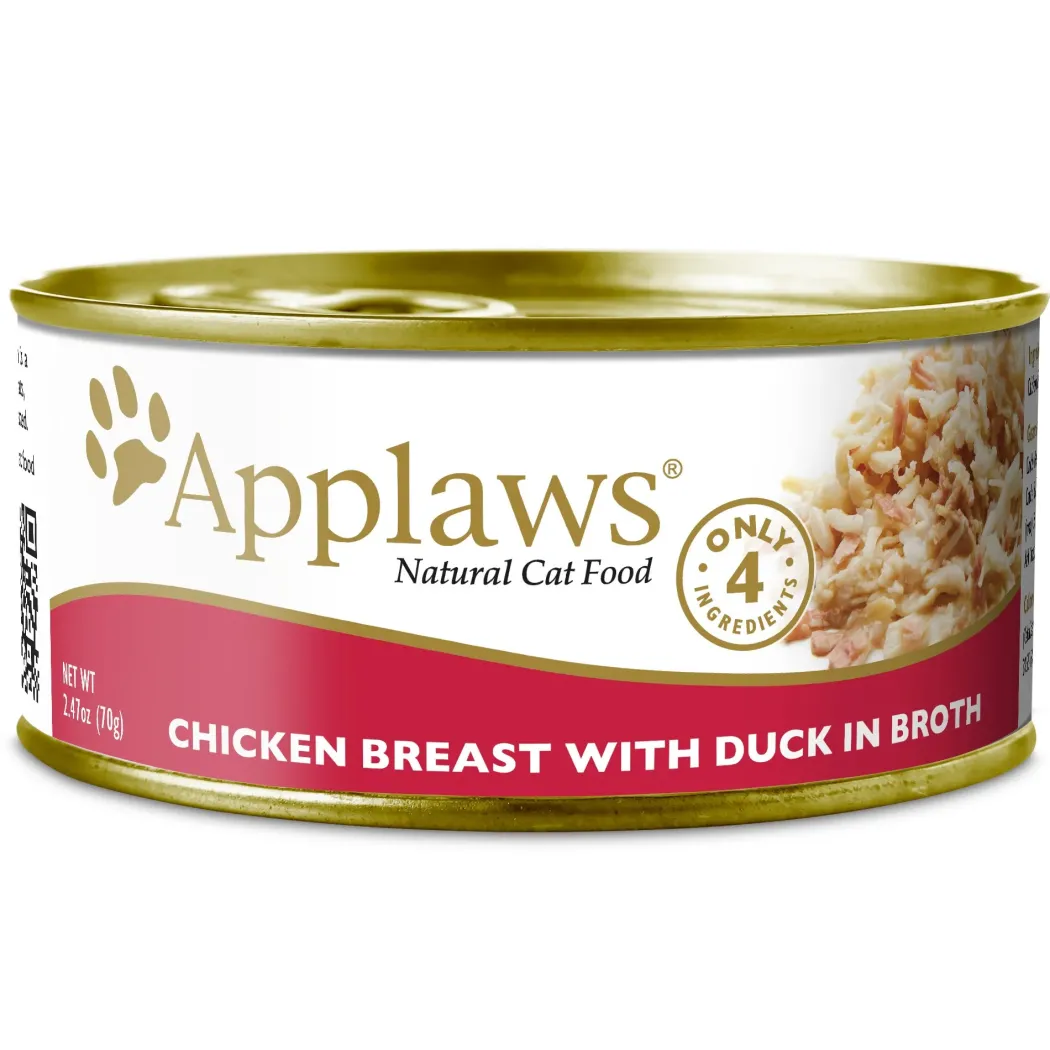 Applaws kattevådmad Kylling og And 156 g