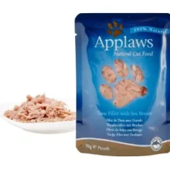 Applaws Kattevådmad Tunfillet & Havbars 70 g (pouch)