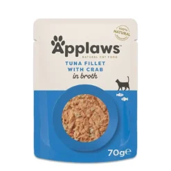 Applaws Kattevådmad Tun og Krabbe 70 g (pouch) - Naturligt vådfoder til katte