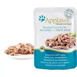 Applaws Kattevådmad Tun og makrel 70 g (pouch)