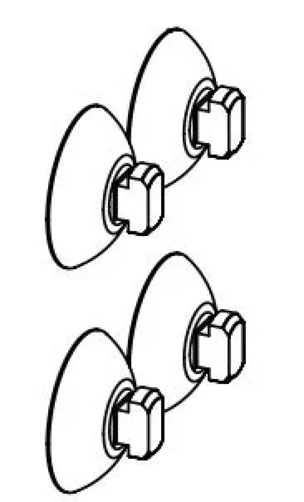 AquaEl Sugekop d=24 4 stk. til FAN Mini, Micro,Mini,1+,PAT,TURBO og Cirkulator 500