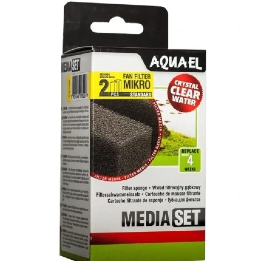 Aquael Svamp Fanfilter Mikro Mediaset 2stk