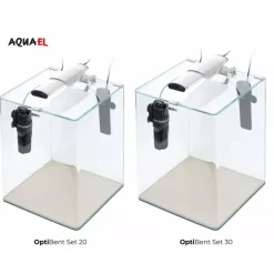 AquaEl Akvarie Opti Bent Hvid 30 Liter