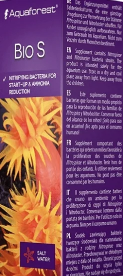 AquaForest Bio S (Bakteriopstart) 10 ml