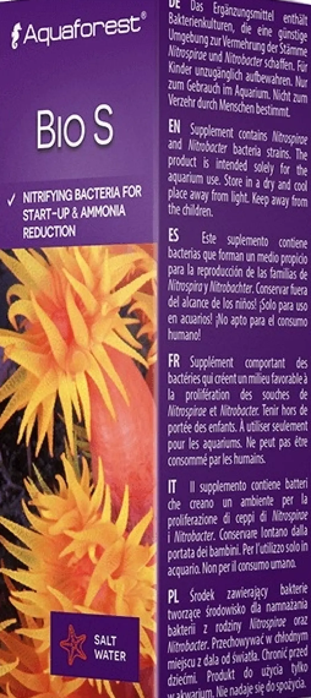 AquaForest Bio S (Bakteriopstart) 10 ml