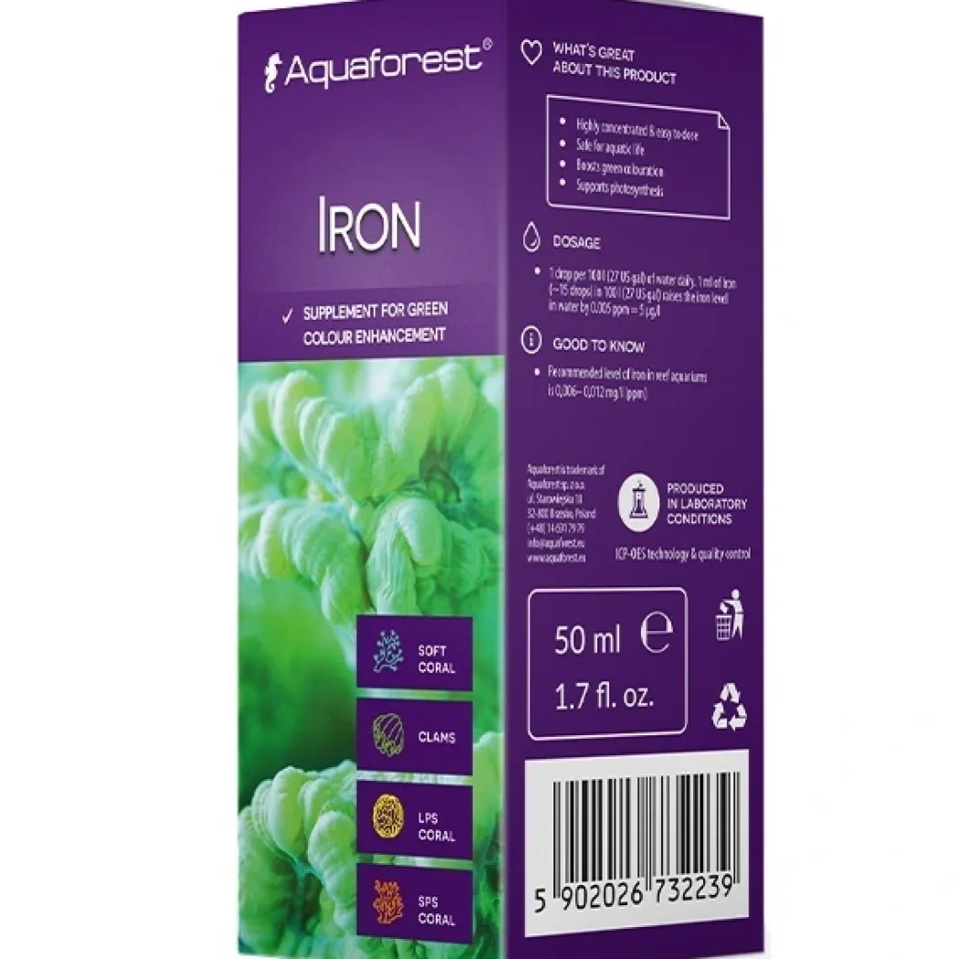 Aquaforest Jern 50 ml (Iron) udløbet feb md