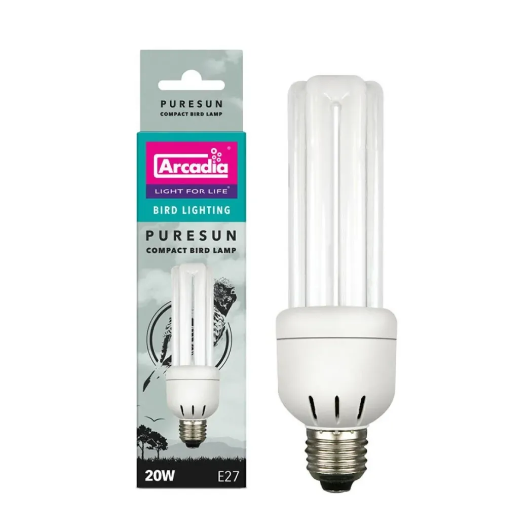 Arcadia PureSun Compact Fugle pære 20 w med UVA og UVB