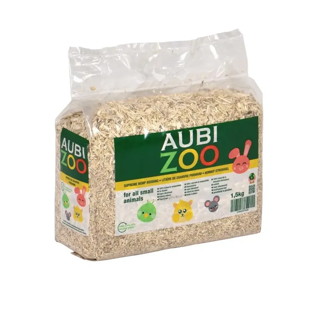 AUBIZOO Hampestrøelse 1,5 kg
