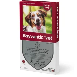 Bayvantic Vet hund 10-25 kg 4 x 2,5 ml