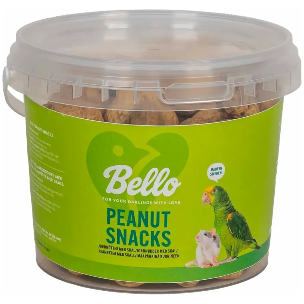 Bello Peanuts med skal snack til gnavere og fugle 200 g