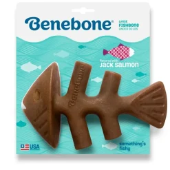 Benebone Fishbone Stor 21 cm - tyggeben med laksesmag