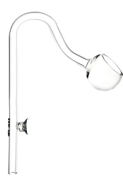 Blau Glas Ball Outflow udstrømmer 13 mm (til spandpumper )