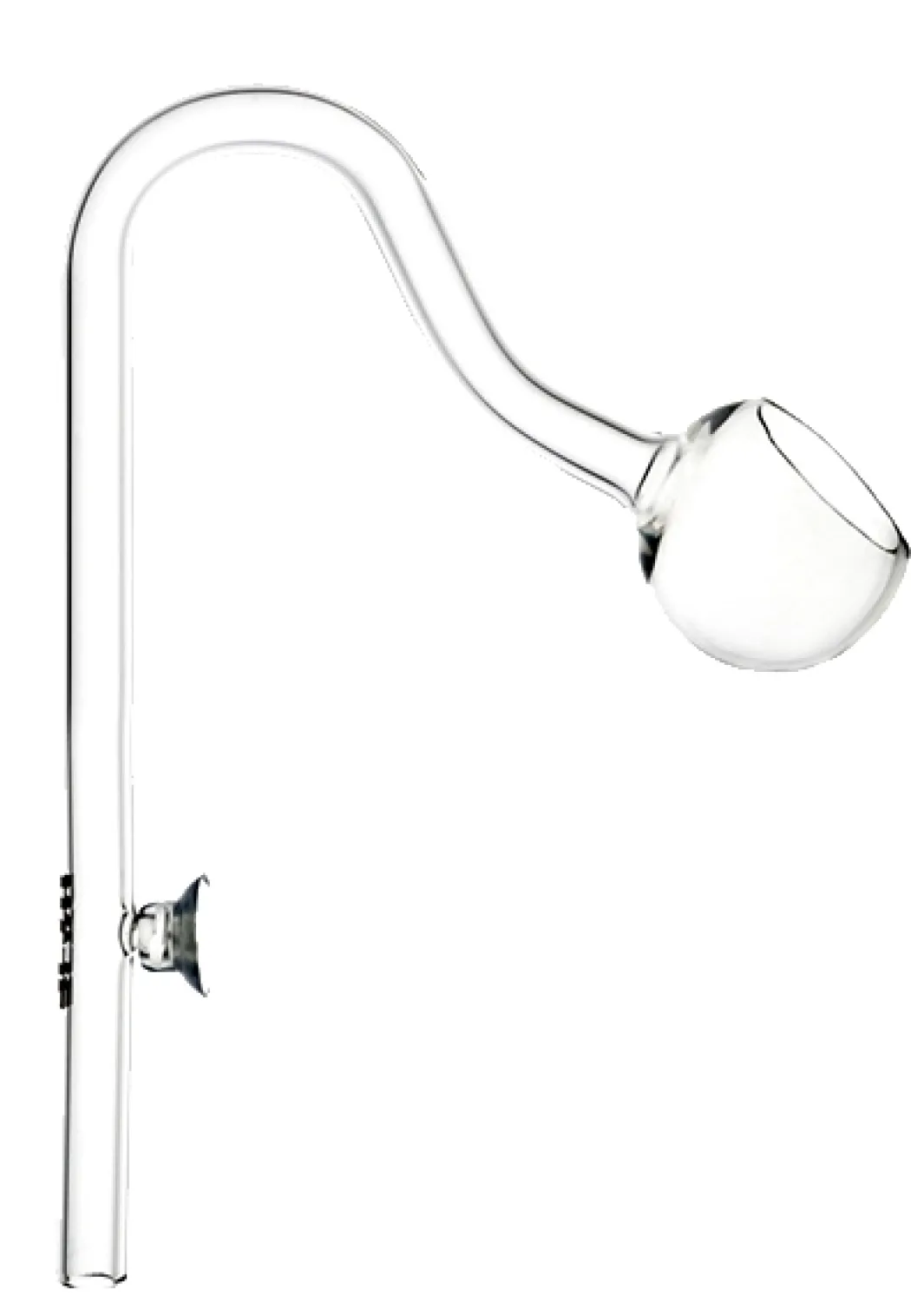 Blau Glas Ball Outflow udstrømmer 13 mm (til spandpumper )