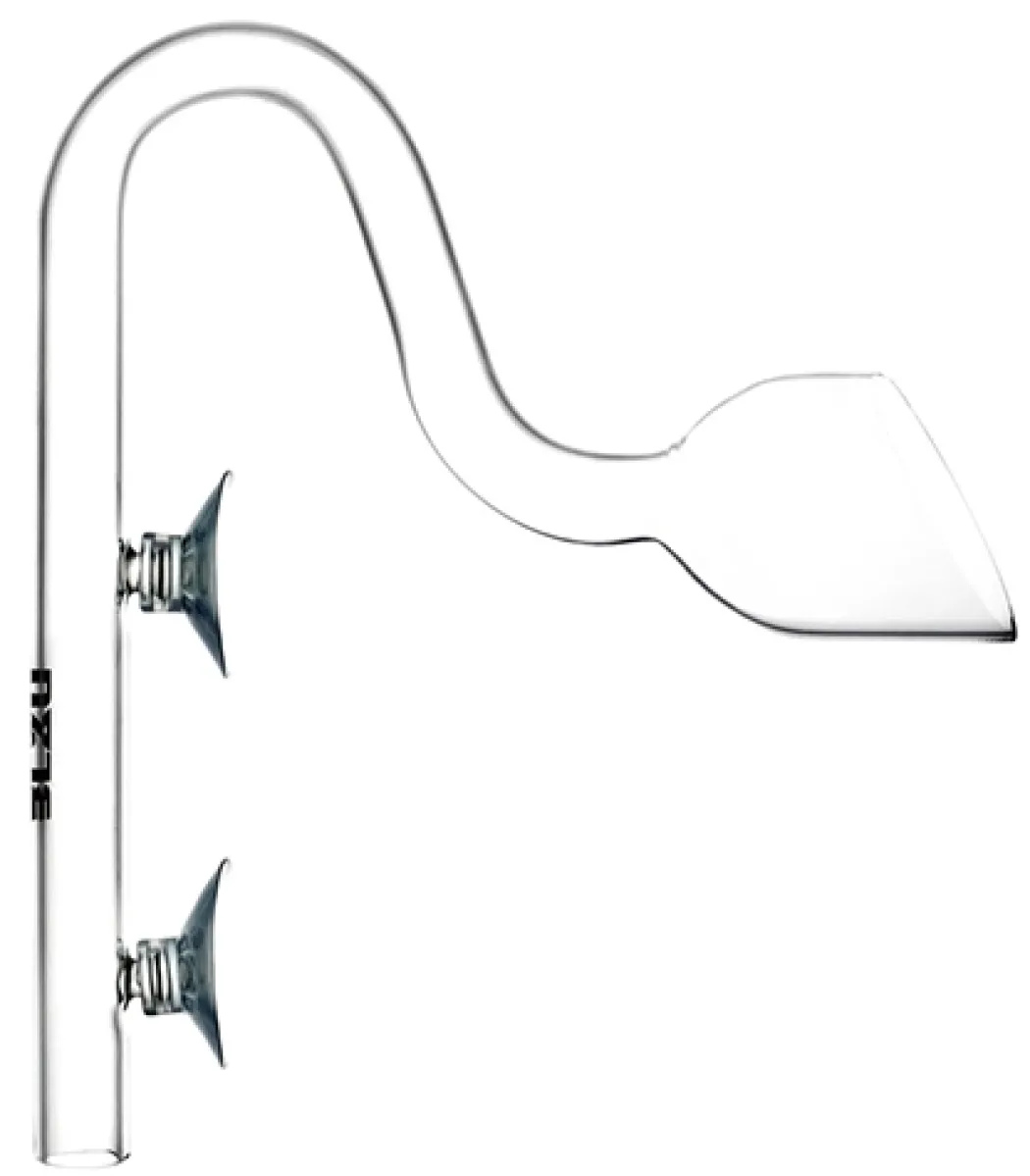Blau Glas Trumpet Outflow udstrømmer 17 mm (til spandpumper)