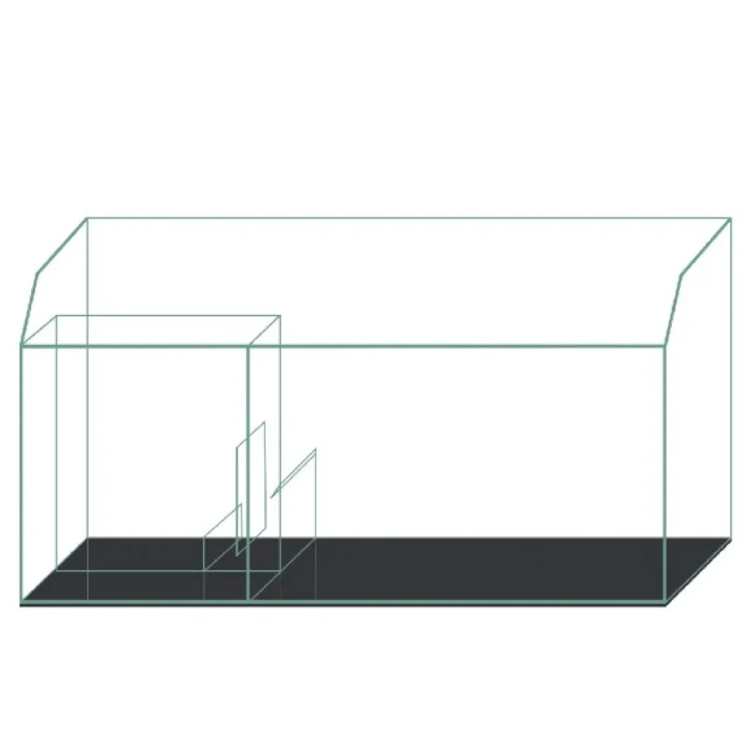 Blau Gran Cubic Super Reef 122 Black 366 liters Saltvandsakvarium
