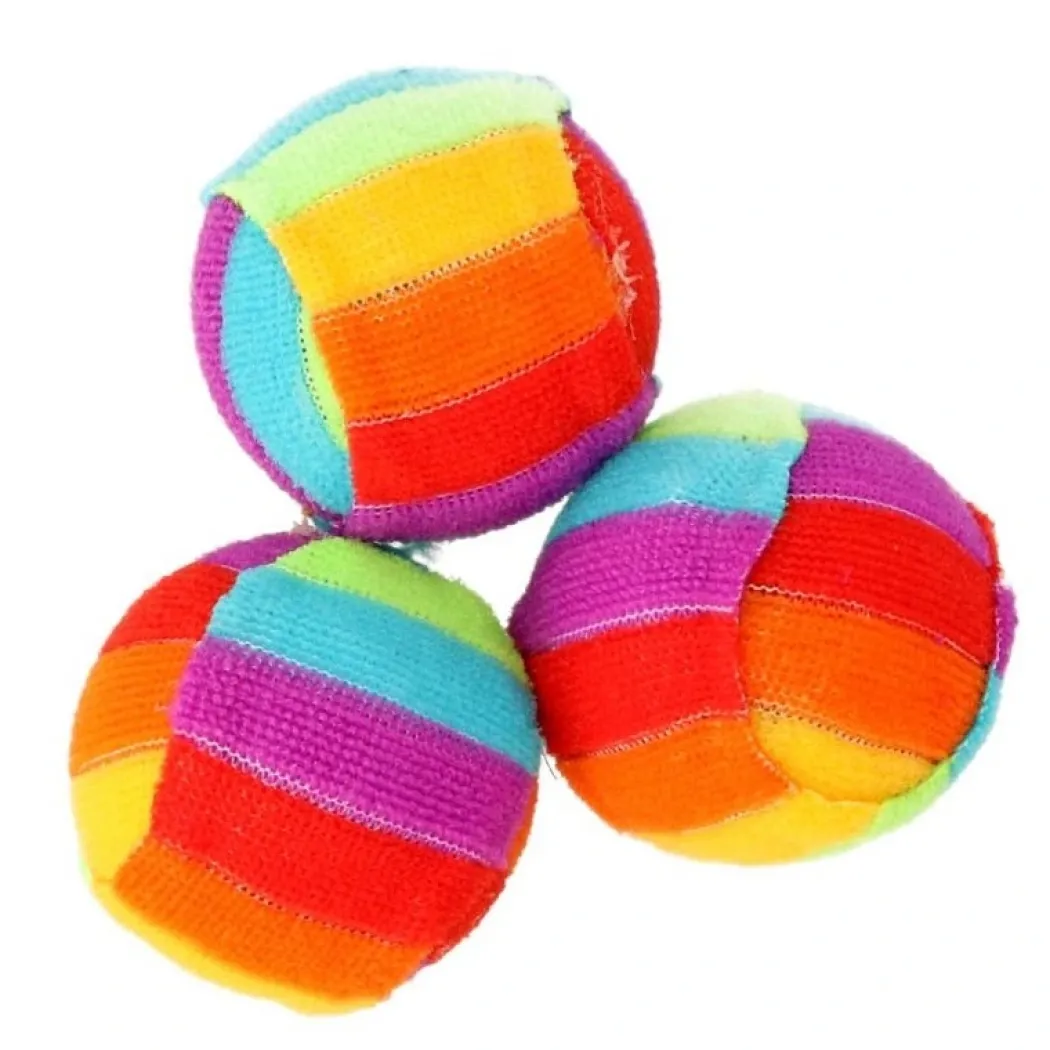 Blød Regnbue bold Mix farve 4 cm
