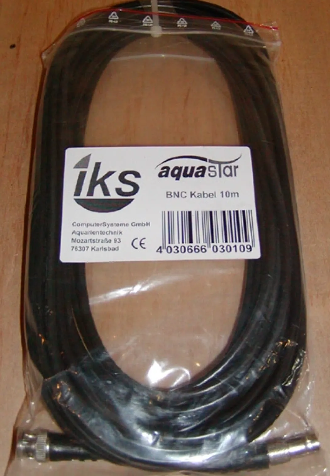BNC Kabel 10 meter til at forlænge sensor