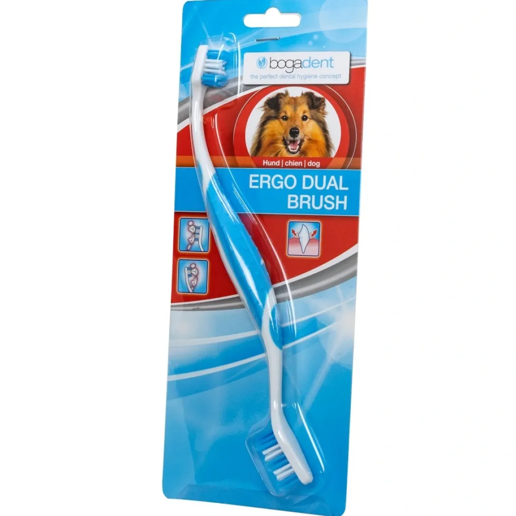Bogadent Ergo Dual Brush Hundetandbørste