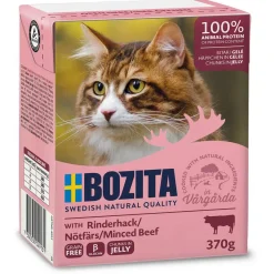 Bozita Kattefoder Bidder i Gele med Oksekød 370 gram