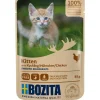 Bozita Kattefoder pose 85g killing kylling sovs