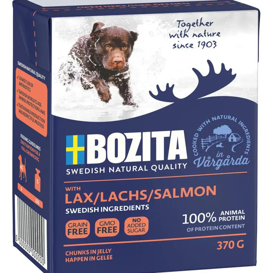 Bozita Naturals laks 370 g - Mild fiskesmag og god fordøjelse
