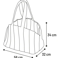 Bæretaske Gladys Beige 58x32x34 cm