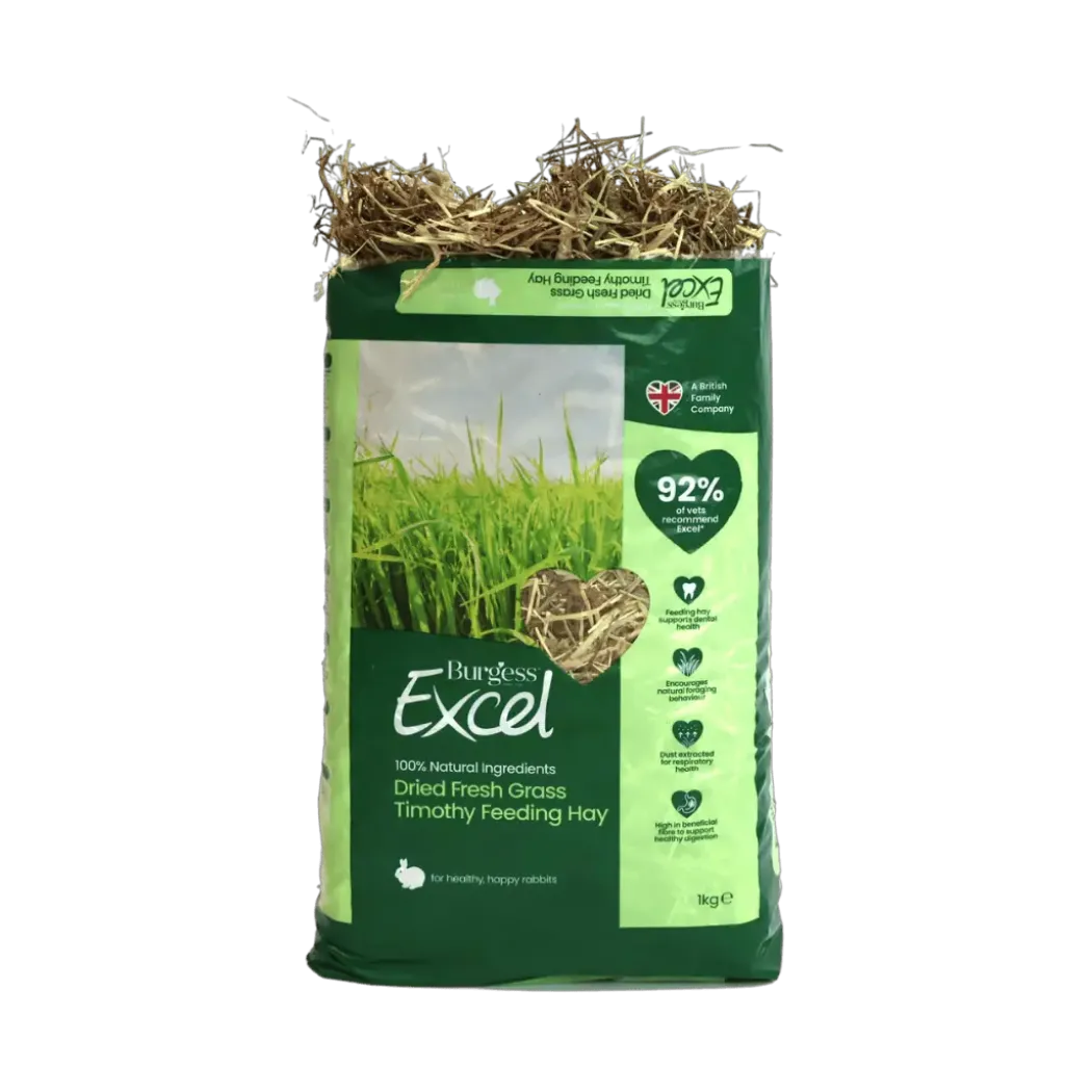 Burgess Excel Feeding Hay Dried Fresh Grass 1 kg (Foder hø)