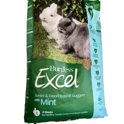 Burgess Excel Junior & Dværg Kanin Mint 10 kg - unge kaniner