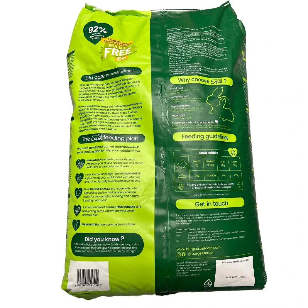 Burgess Excel Kaninfoder Mint 10 kg - voksen kanin