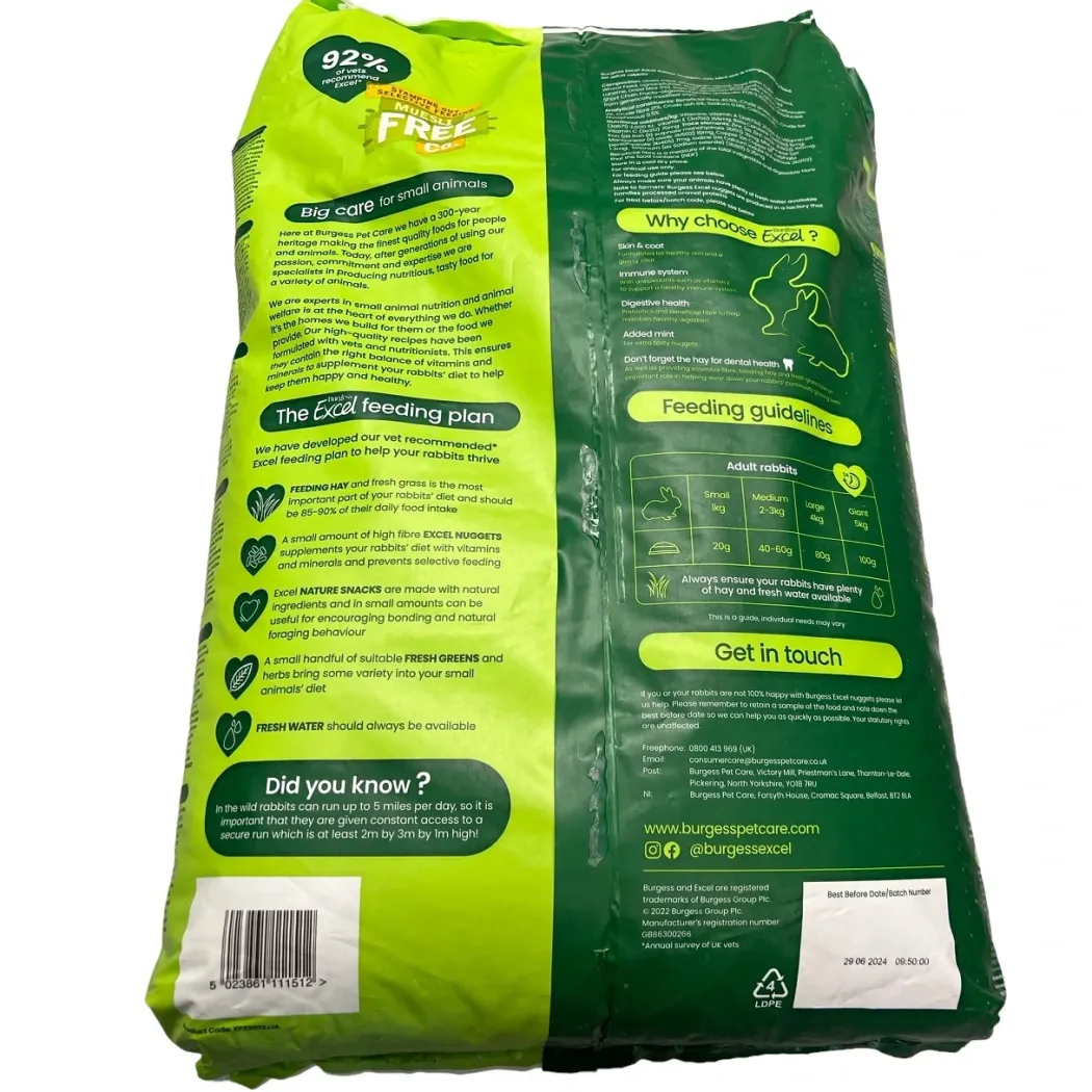 Burgess Excel Kaninfoder Mint 10 kg - voksen kanin