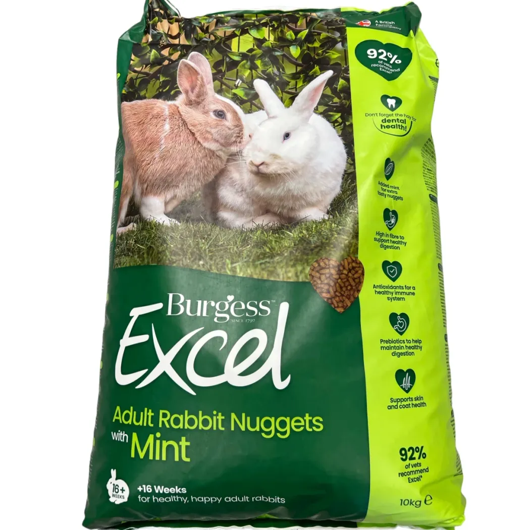 Burgess Excel Kaninfoder Mint 10 kg - voksen kanin