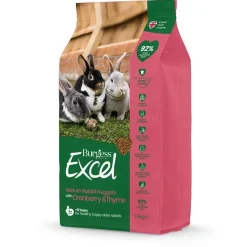 Burgess Excel Mature Kaninfoder 1,5 kg - Tranebær og Timian