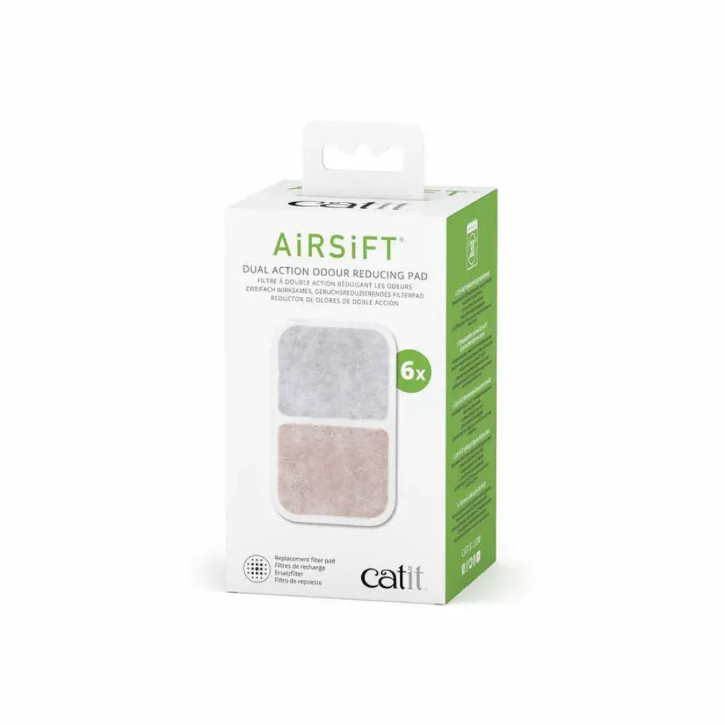 Catit Airsift Duel Action Filterkassette 6 stk