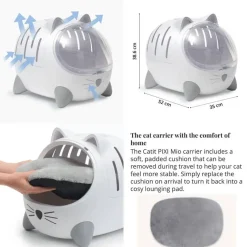 Catit MIO Transporter inkl. pude 52 x 35 x 39 cm