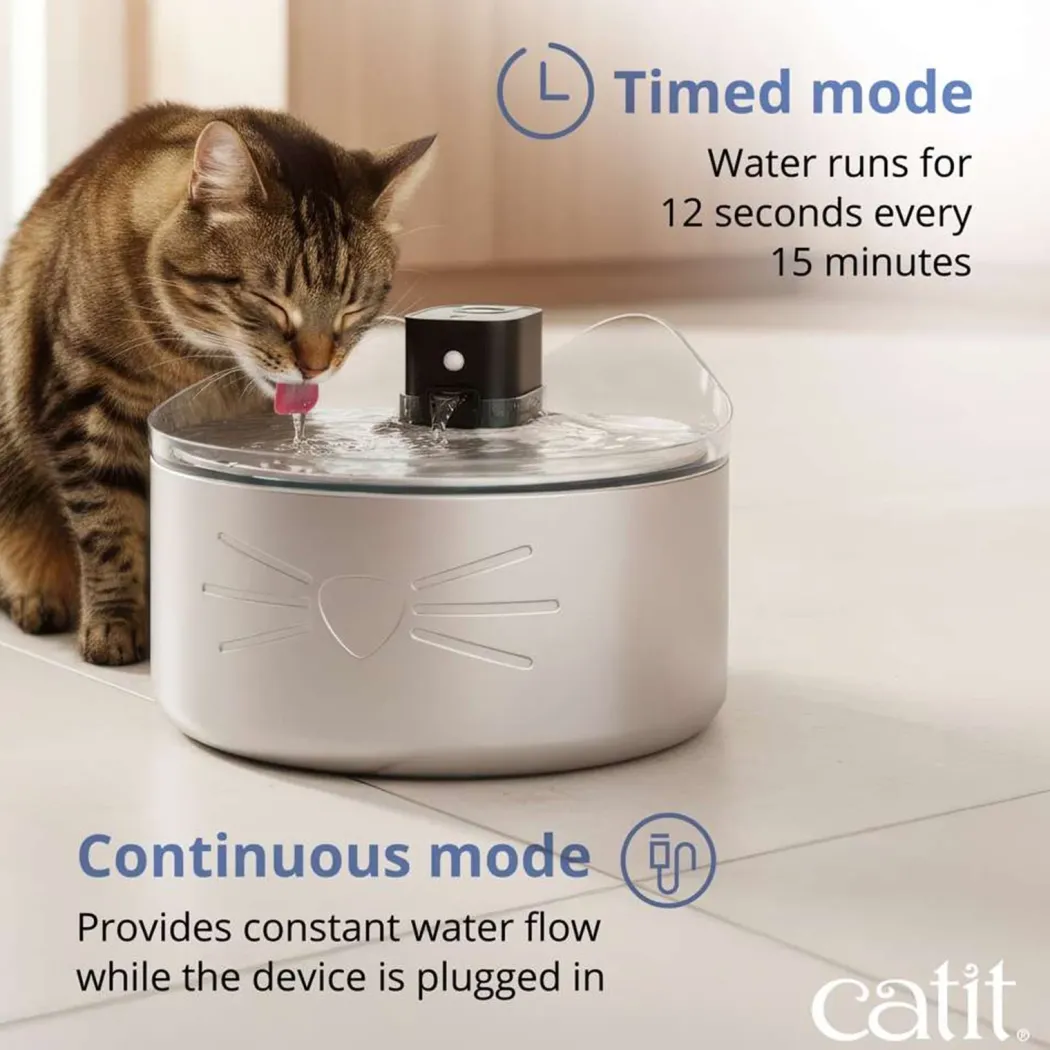 Catit Pixi Drikkefontæne Rustfrit stål UV-C 5 Liter
