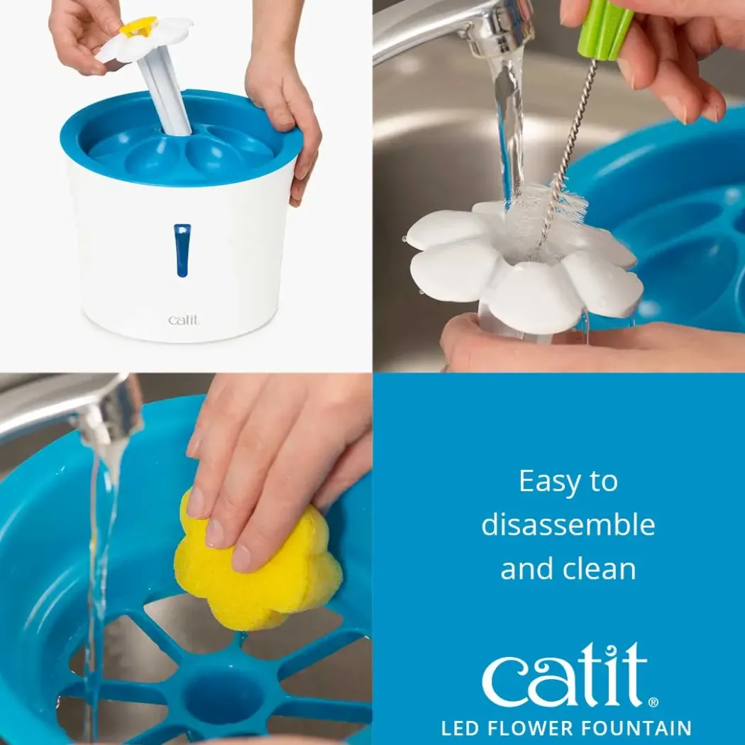 Catit Senses 2.0 Flower Fountain (drikkeautomat) 3 L med LED
