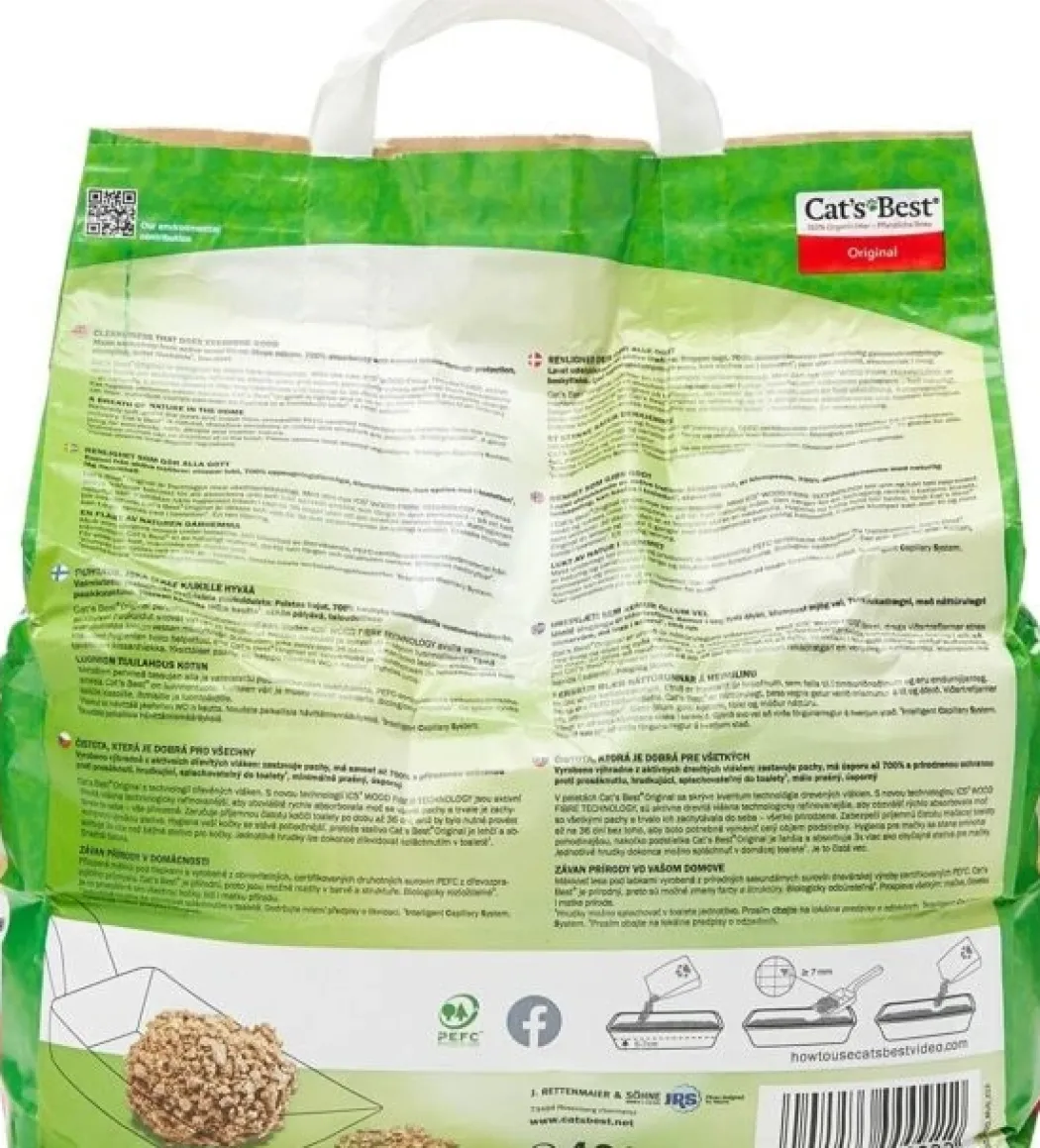 Cats Best Øko Plus klumpende Kattegrus 4,3 kg