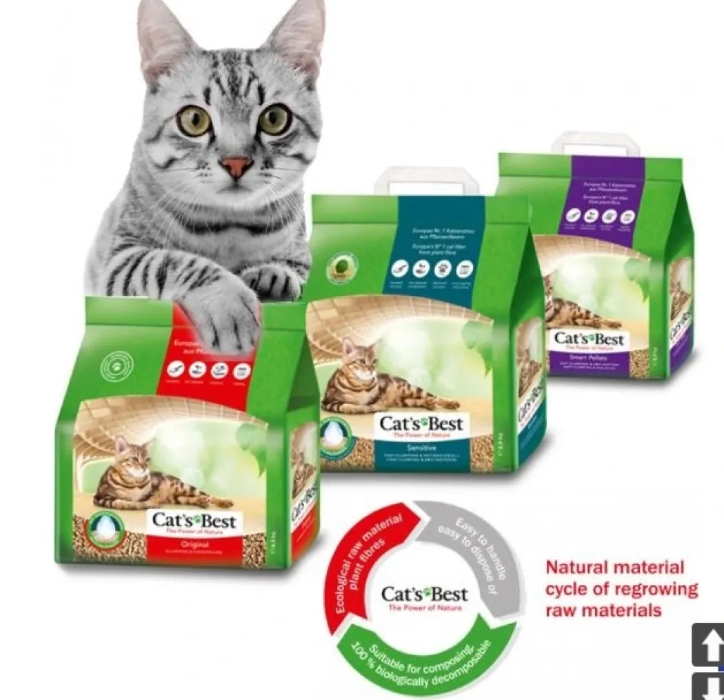 Cats Best Øko Plus klumpende Kattegrus 4,3 kg