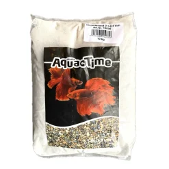 Cichlidesand 0,1-0,4 mm. 10 kg Hvid