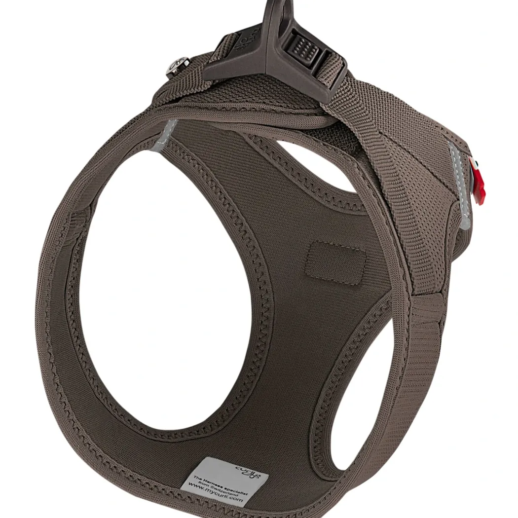 Curli Vest hundesele Clasp Air Mesh Brun L bryst 49-55 cm - let og sikker komfort