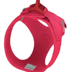 Curli Vest Hundesele Clasp Air Mesh 2XS Rød - let og behagelig sele til smaahunde