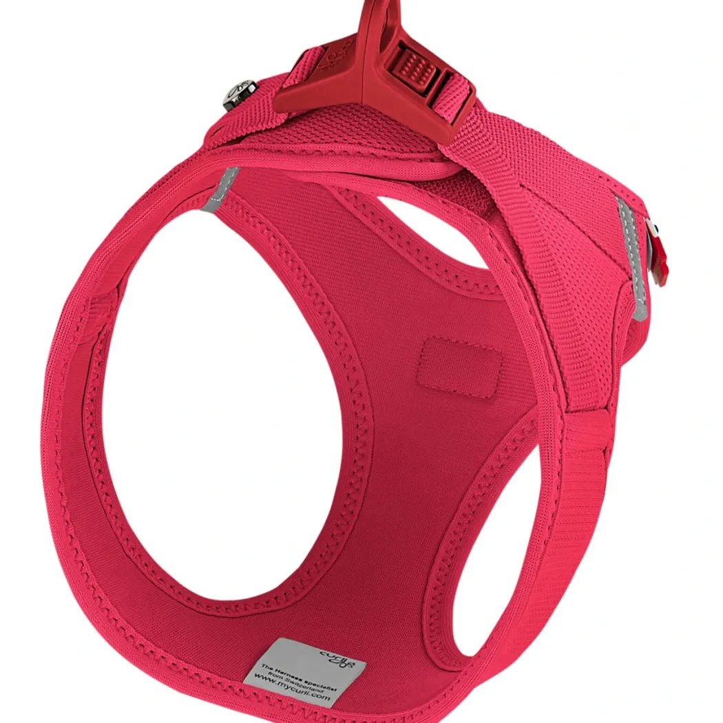 Curli Vest Hundesele Clasp Air Mesh 3XS Rød - let og ergonomisk sele til meget små hunde