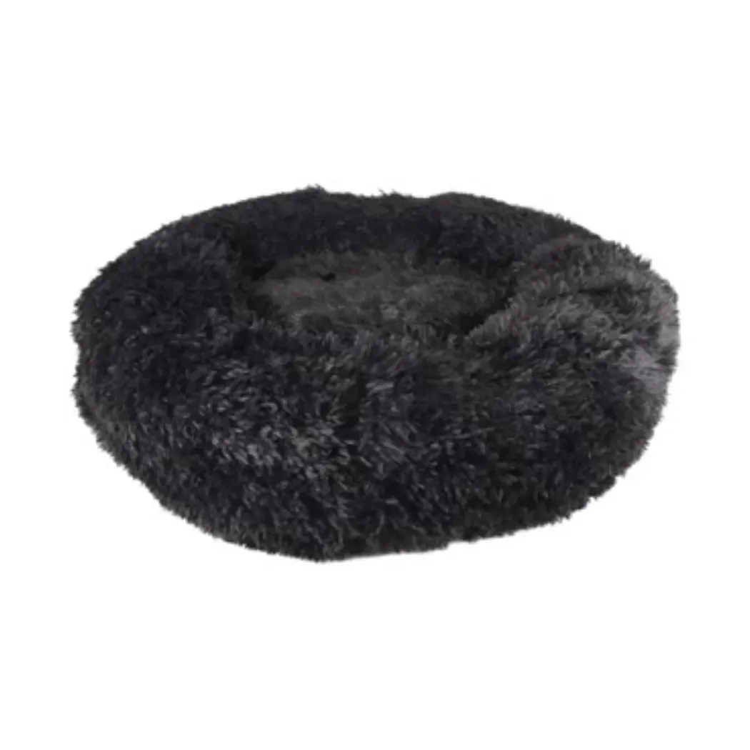 Cushion Krems fluffy rund hundeseng medium sort