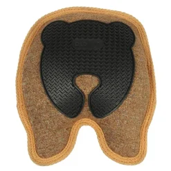 D&D Home Bobo Brown Chenille 18x19 cm - hundelegetøj med TPR og pivelyd
