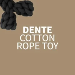D&D Home Dente stor 30 cm Sort Knudereb 10 mm - hundelegetøj
