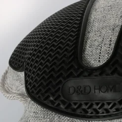 D&D Home Elliot Grey Oxford 25x23 cm - robust hundelegetøj med piv og TPR