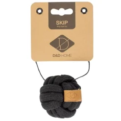 D&D Home Skip Ball L 15 cm Sort Knudereb 18 mm - hundelegetøj